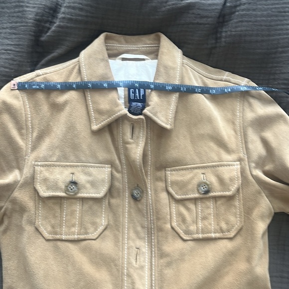 Gap Vintage Suede Jacket Tan S - Picture 15 of 16